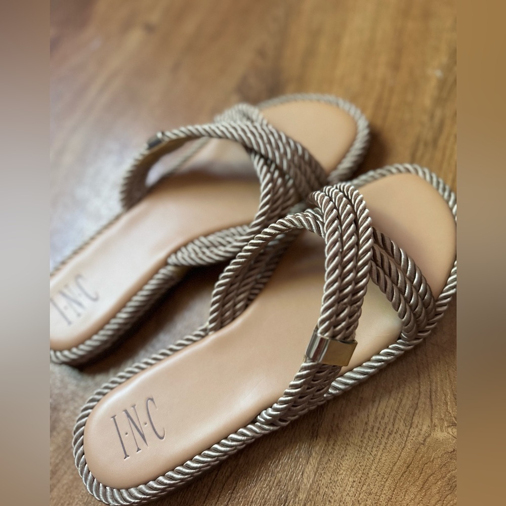 INC International Concepts Maylee Rope Flat Sandals